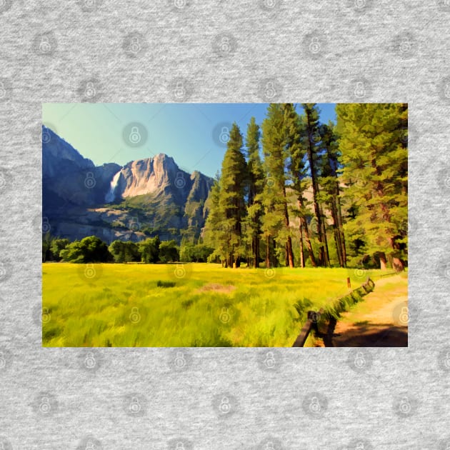 A scenic view of Yosemite National Park by ikshvaku